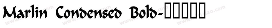 Marlin Condensed Bold字体转换